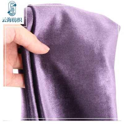 韩国绒金丝绒面料经编涤氨弹力布料ks加厚运动服睡衣沙发 布面料图5