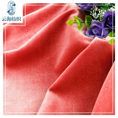 韩国绒金丝绒面料经编涤氨弹力布料ks加厚运动服睡衣沙发 布面料图3