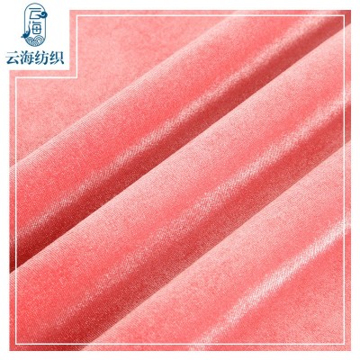 韩国绒金丝绒面料经编涤氨弹力布料ks加厚运动服睡衣沙发 布面料图4