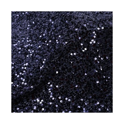 5mm普通透明幻彩网纱亮片布料 200g时尚立体珠片绣花面料 现货图5