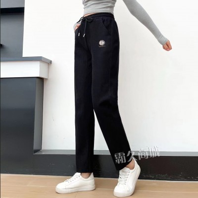 春秋新款木棉绒妈妈女裤跑江湖新产品地摊裤子中老年休闲裤展销会图2