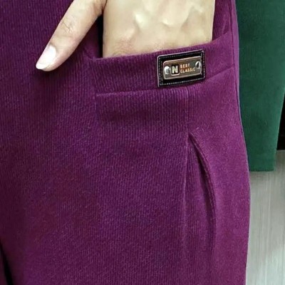 秋冬新款欧棉绒中年妈妈裤子木棉绒休闲裤灯芯绒女裤跑江湖摆地摊图4