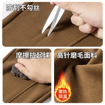 女士防风卫裤秋季韩版防水显瘦裤子冬款纳米绒保暖蓄热收脚长裤女图3