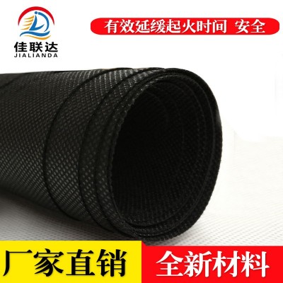 全新料黑白色阻燃无纺布防火布 防尘包装装修工程布抗拉伸不织布图2