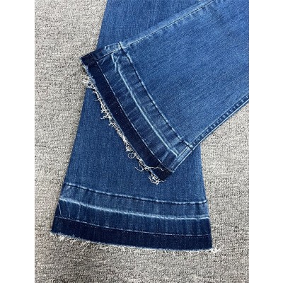 【佐梵牛仔】vintage高弹牛仔裤女春夏秋修身舒适喇叭濮阳牛仔裤图4