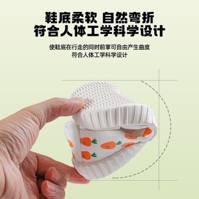 儿童帆布鞋男童女童幼儿园室内鞋白色鞋春夏防滑软底舞蹈布鞋新款图3