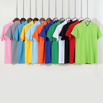 夏季短袖翻领POLO文化衫 团体男士短袖印制广告衫班服工作服定制图2