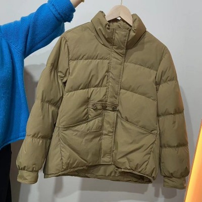 东大门立领短款羽绒服2024冬季新款加厚面包服大码小个子立领外套图3