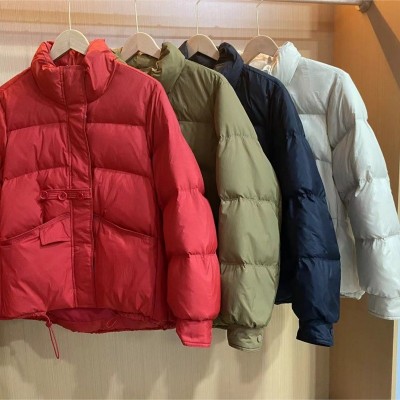 东大门立领短款羽绒服2024冬季新款加厚面包服大码小个子立领外套图2