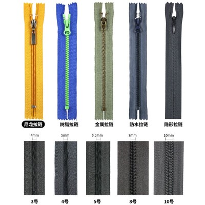 拉链厂家批发3号5号服装被套剪断拉链抱枕书包沙发套帐篷尼龙拉链图4