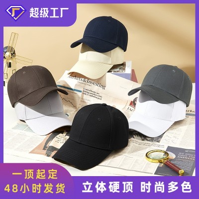 2024春夏季防紫外线棒球帽男款硬顶大檐鸭舌帽遮阳骑车防晒太阳帽图5
