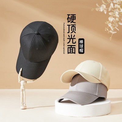 2024春夏季防紫外线棒球帽男款硬顶大檐鸭舌帽遮阳骑车防晒太阳帽图3
