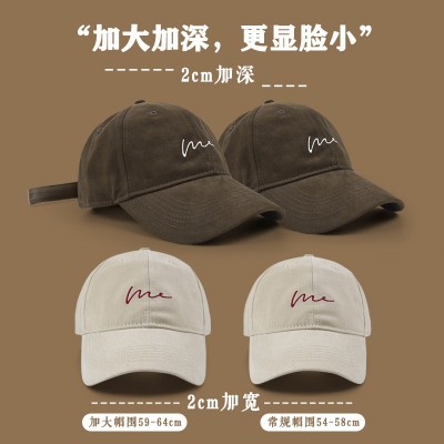 大头围帽子男女款夏季潮牌韩版棒球帽男生春秋防晒遮阳鸭舌帽男士图3