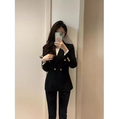 西装套装女大学生公务员面试工作服春秋新款职业西装套装高端西服图3