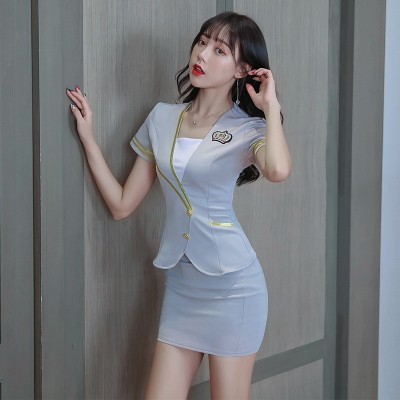 1236-1足浴技师工作服新款秋冬酒店职业装桑拿足疗店套装图1