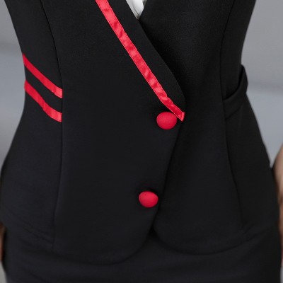 足浴足疗工作服空姐装套装性感沐足技师服桑拿服装8217-1短袖套裙图4