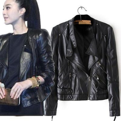 小皮衣外套女短款2023秋季新款韩版百搭机车服学生春秋修身皮夹克图4