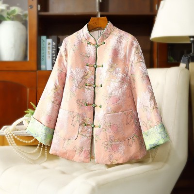 唐装女装中国风秋冬汉服棉衣新中式棉服加厚花棉袄旗袍外套女上衣图4