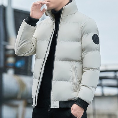 棉衣男冬季加厚棉袄立领宽松休闲羽绒棉服外套潮流棉衣厂家图2
