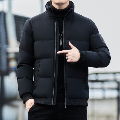 棉衣男冬季加厚棉袄立领宽松休闲羽绒棉服外套潮流棉衣厂家图4