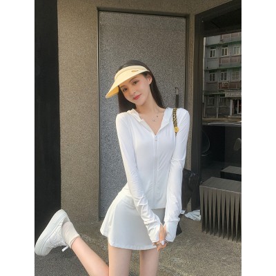 小野同款防晒衣女新款夏季防紫外线修身外套透气冰丝 防晒服图4