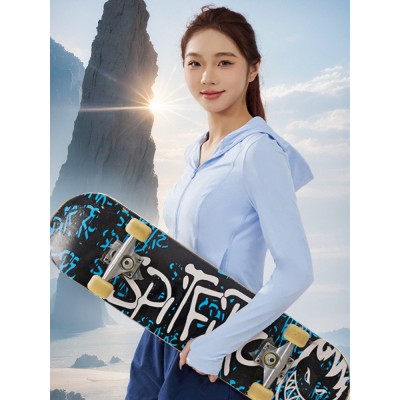 修身防晒衣女新款防紫外线冰丝防晒服凉感短款防晒外套图2