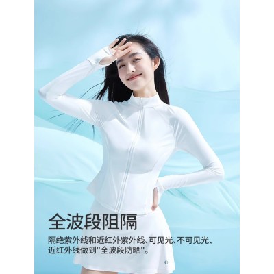 UPF50+冰丝防晒衣大帽檐女皮肤衣透气防晒服防紫外线皮肤衣图4