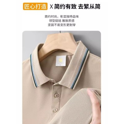 翻领短袖工作服polo衫工装衣印logo速干企业文化广告衫定 制刺绣图2