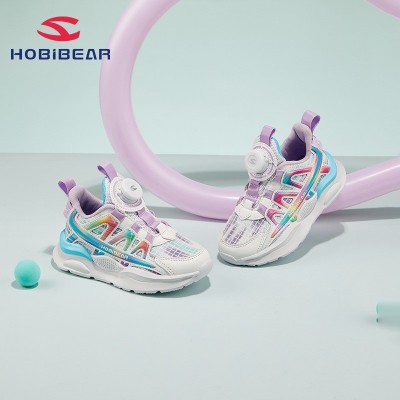 HOBIBEAR童鞋2023秋季男童运动鞋透气鞋面女童旋转扣 潮鞋一件代发图4