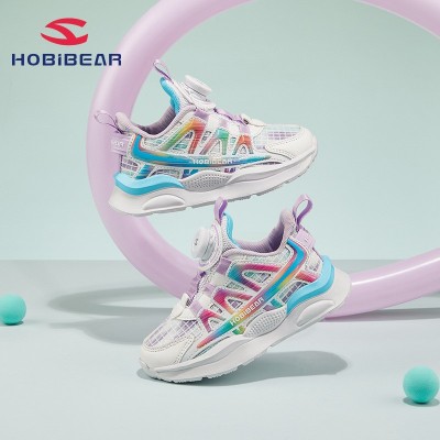 HOBIBEAR童鞋2023秋季男童运动鞋透气鞋面女童旋转扣 潮鞋一件代发图2