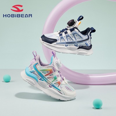HOBIBEAR童鞋2023秋季男童运动鞋透气鞋面女童旋转扣 潮鞋一件代发图5