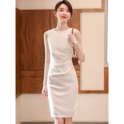 高端西装连衣裙春秋新款职业套装气质五分袖西服正装女工作服图5