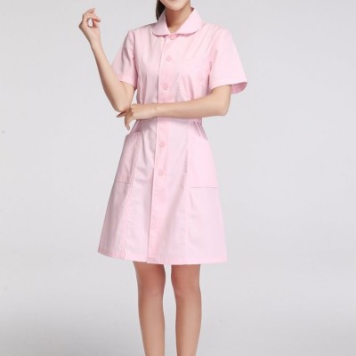护士服 夏季短袖女长袖分体套装 圆领修身连衣裙 支持批发图5