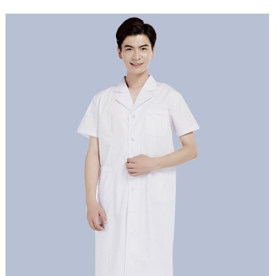 男长袖款白大褂 实验服医师药店工作服 支持定制图5