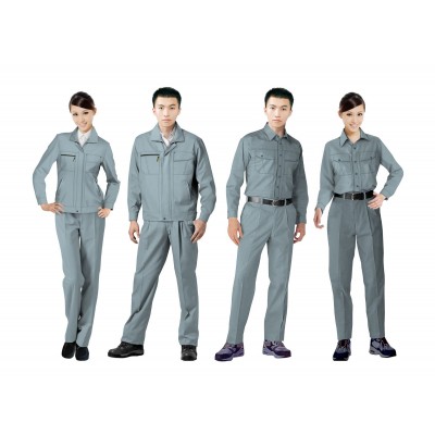 春秋工作服 职业装夏季短袖厂服耐磨耐脏吸湿排汗工装定制图5