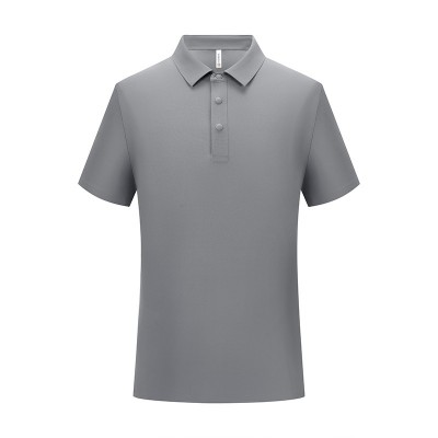 新款短袖t恤男女同款夏季透气POLO衫套头餐饮工作服团体服装图5