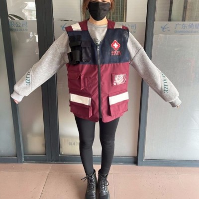 卫生应急网款马甲 倚晴服饰 多功能急救马甲服图4