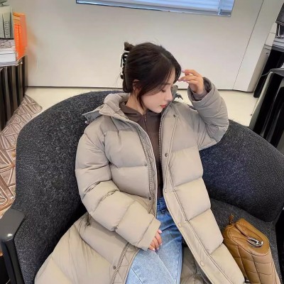 鹅绒服女中长款2024新款极寒加厚保暖连帽情侣冬装过膝羽绒服男图3