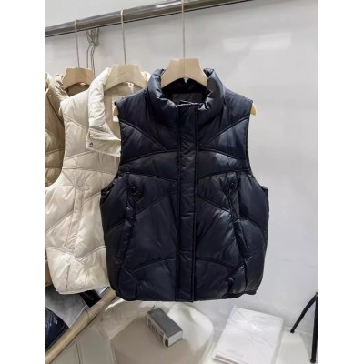 2024新品羽绒棉马甲女短款百搭外穿洋气背心坎肩立领棉马甲外套图3