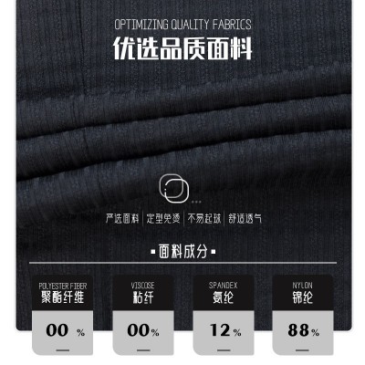 2024年男士高弹力条纹西装 双扣修身休闲西服 源头工厂图2