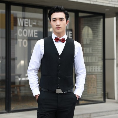 男士西装马甲衬衫工装背心伴郎服装新郎结婚礼服团服套装休闲正码图2