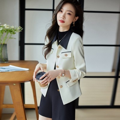 春秋新款小个子短款百搭气质小西装女时尚韩版感女士休闲外套图4