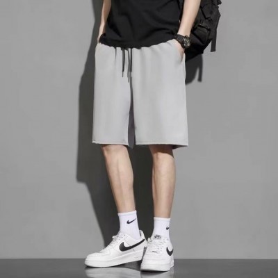 欧尼良品冰丝短裤男士夏季韩版大码宽松型薄款篮球运动休闲 五分裤图3