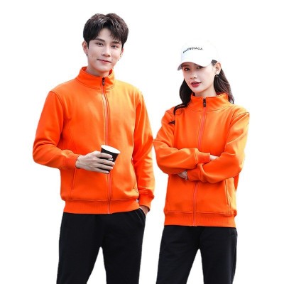 精梳纯棉立领卫衣薄款毛圈拉链秋冬卫衣工装班服外套定制印LOGO图5