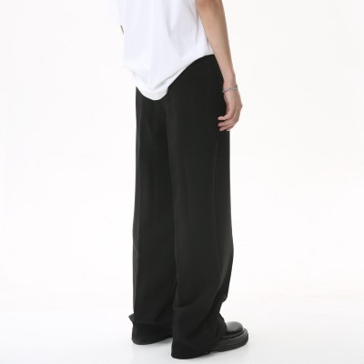 MTLCLOTHES男装|2023夏款新品 韩版宽松拖地通勤简约休闲西裤图4