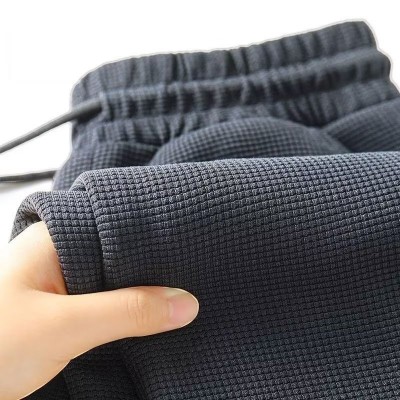 源头厂家裤子男潮流百搭2024大码潮牌宽松抽绳直筒运动裤休闲裤男图5