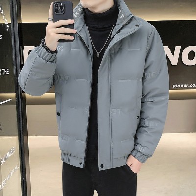 男士羽绒服新款冬季潮牌帅气加厚立领冬装休闲白鸭绒外套男装图3