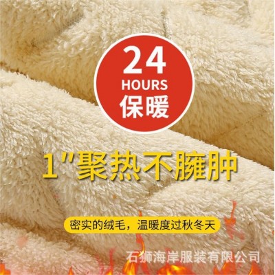 高品冬季防风防水加绒羊羔绒棉裤男款三层加厚男士休闲大码裤子男图3