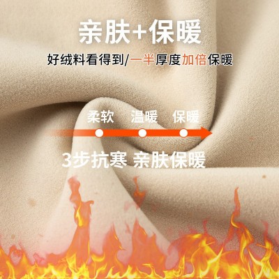 加绒微喇裤秋冬厚款显瘦外穿芭比裤瑜伽保暖女裤打底压力飞行裤图4