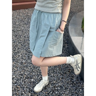 工装裙裤女夏季半身裙子百搭时尚设计感防走光短裙图5